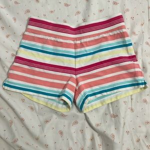 Striped little girls shorts. Size 7.